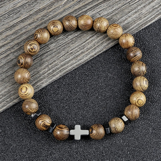 Beaded Cross bracelet